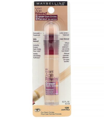 Instant Age Rewind، مزيل للهالات الداكنة حول العين، 120 فاتح، 0.2 أونصة سائلة (6 مل) Maybelline من متجر روزا في فلسطين