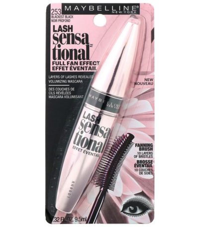 ماسكارا الرموش المثيرة، بأشد درجات السواد253، حجم 0.32 أونصة سائلة (9.5 مل) Maybelline من متجر روزا في فلسطين
