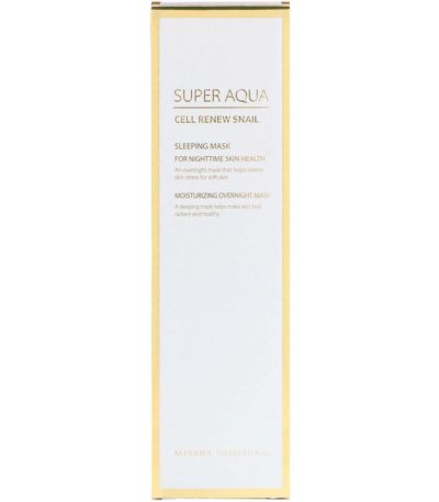 Super Aqua، الحلزون لتجديد الخلايا، قناع جمالي للارتداء أثناء النوم، 3.7 أونصة سائلة (110 مل) ميسها من متجر روزا في فلسطين