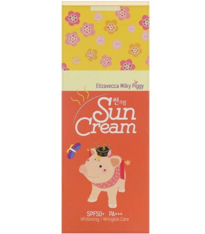 Milky Piggy، كريم للشمس، بعامل حماية SPF 50+، PA+++، 50 مل إليزافيكا من متجر روزا في فلسطين