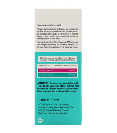 100% Organic Super Tampons