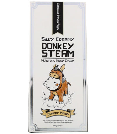 Donkey Piggy، Silky Creamy Donkey Steam، كريم حليبي مرطب، 3.53أونصة (100 جم) إليزافيكا من متجر روزا في فلسطين