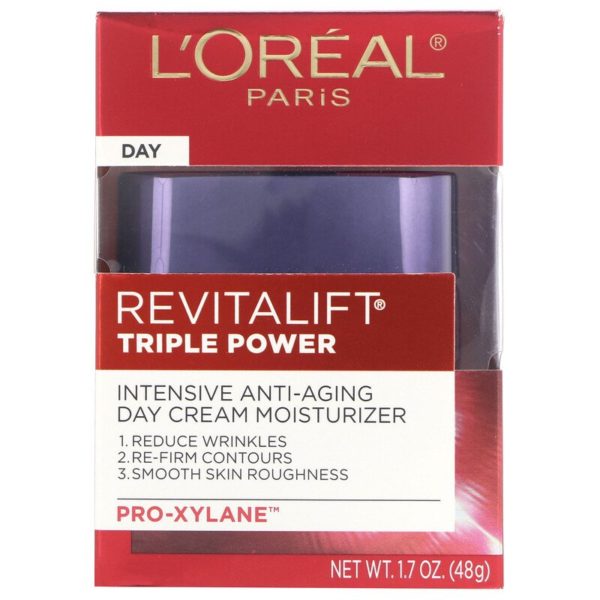 Revitalift ثلاثي القوة، كريم نهاري مُكثّف لمكافحة الشيخوخة ومُرطب، يزن مقدار 1.7 أونصة ما يعادل (48 جرام) L'Oreal من متجر روزا في فلسطين