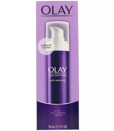 كريم نهاري ومصل 2 في 1 Age Defying Anti-Wrinkle،السعة 1.7 أونصة (50 مل) Olay من متجر روزا في فلسطين