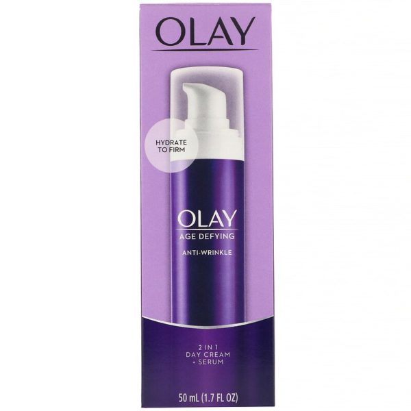 كريم نهاري ومصل 2 في 1 Age Defying Anti-Wrinkle،السعة 1.7 أونصة (50 مل) Olay من متجر روزا في فلسطين