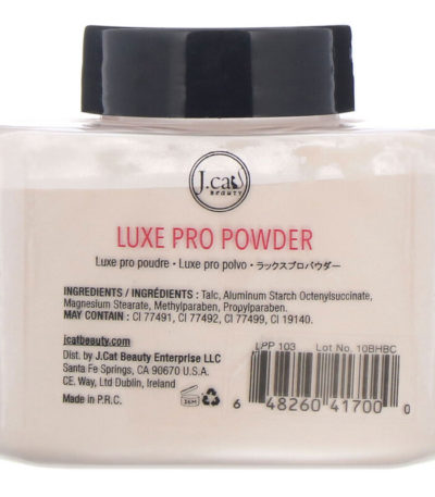 مسحوق  Luxe Pro Powder، أبيض LPP103 الوزن 1.5 أوقية (42 جرام) J.Cat Beauty من متجر روزا في فلسطين