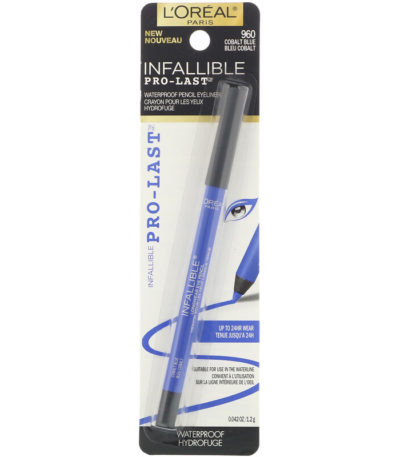 قلم محدد العينَين المقاوم للماء Infallible Pro-Last، بلون 960 Cobalt Blue 0.042 أونصة سائلة (1.2 جم) L'Oreal من متجر روزا في فلسطين