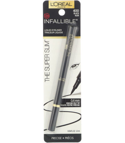 محدد العينَين السائل Infallible Super Slim، بلون Black 400، 0.034 (1 مل) L'Oreal من متجر روزا في فلسطين