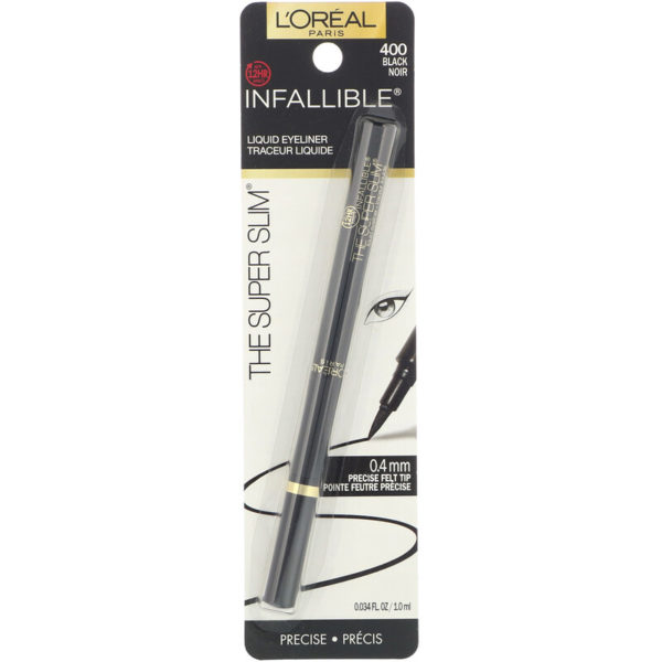 محدد العينَين السائل Infallible Super Slim، بلون Black 400، 0.034 (1 مل) L'Oreal من متجر روزا في فلسطين