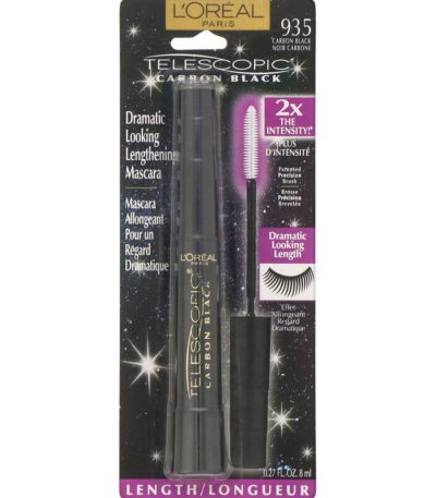 مسكرة Telescopic بلون أسود كربوني، أسود كربوني 935، 0.27 أونصة سائلة (8 مل) L'Oreal من متجر روزا في فلسطين