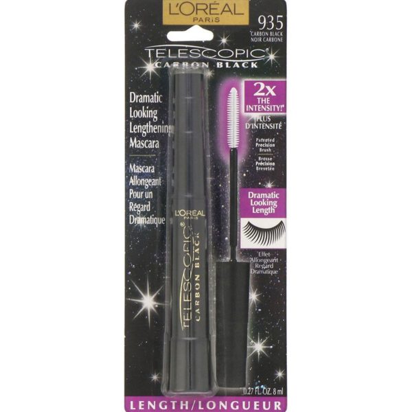 مسكرة Telescopic بلون أسود كربوني، أسود كربوني 935، 0.27 أونصة سائلة (8 مل) L'Oreal من متجر روزا في فلسطين