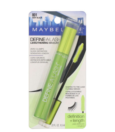 Define-A-Lash، ماسكارا تطويل، أسود حالك801، 0.22 أونصة سائلة (6.5 مل) Maybelline من متجر روزا في فلسطين