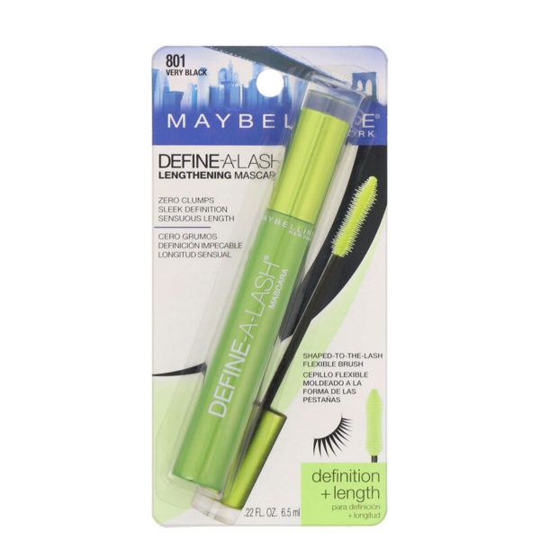Define-A-Lash، ماسكارا تطويل، أسود حالك801، 0.22 أونصة سائلة (6.5 مل) Maybelline من متجر روزا في فلسطين