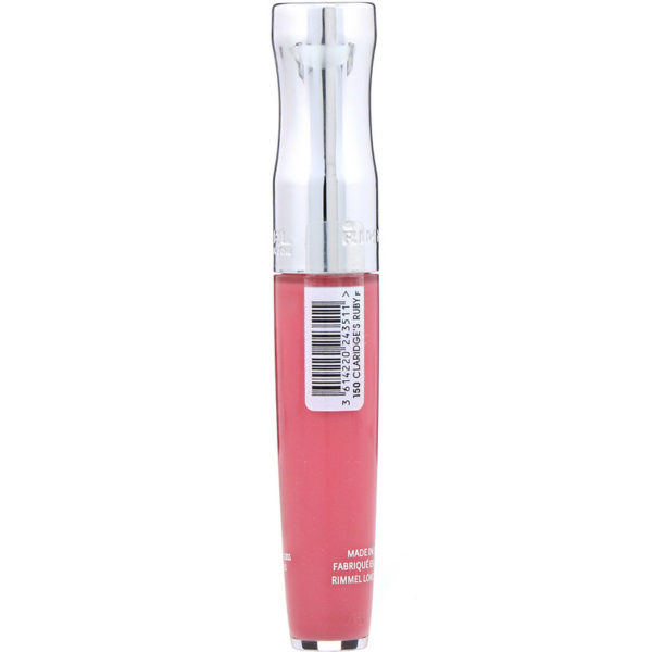 ملمع شفاه Stay Glossy، 150 Claridge's Ruby، الوزن 0.18 أوقية سائلة (5.5 مللي) Rimmel London من متجر روزا في فلسطين