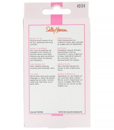 زيت فيتامين هـ للأظافر والزوائد الجلدية، 0.45 أونصة سائلة (13.3 مل) Sally Hansen من متجر روزا في فلسطين