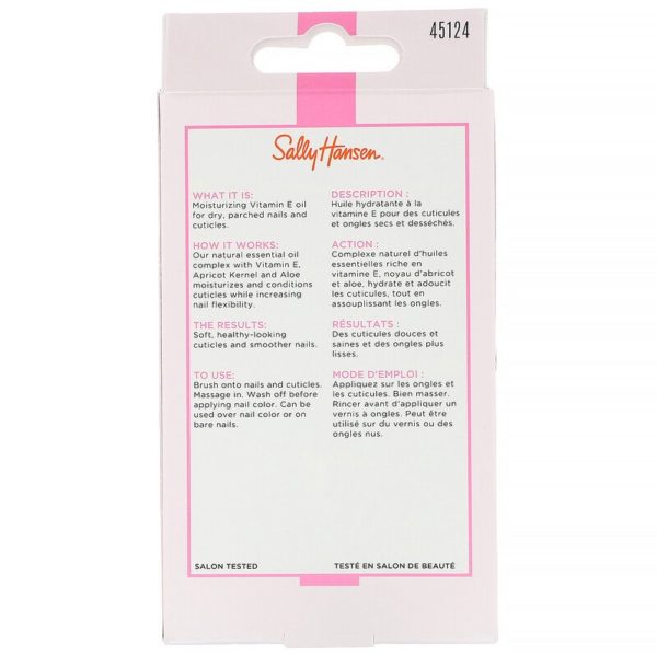 زيت فيتامين هـ للأظافر والزوائد الجلدية، 0.45 أونصة سائلة (13.3 مل) Sally Hansen من متجر روزا في فلسطين