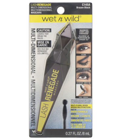 ماسكارا رموش Lash Renegade،‏ Brazen Black،‏ 0.27 أونصة سائلة (8 مل) Wet n Wild من متجر روزا في فلسطين