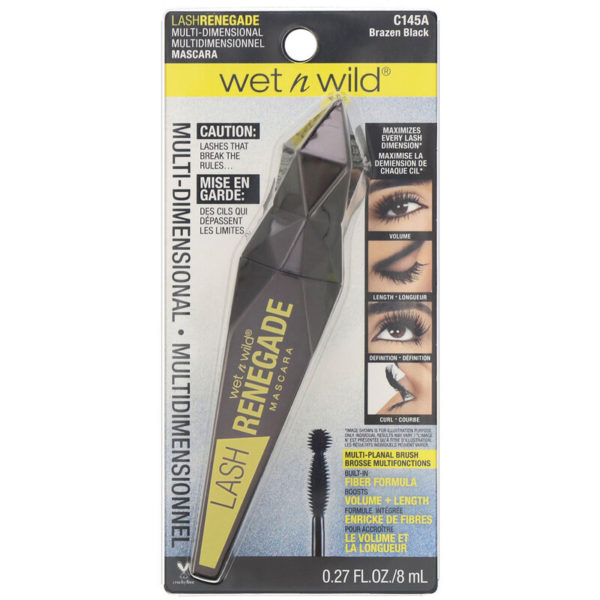 ماسكارا رموش Lash Renegade،‏ Brazen Black،‏ 0.27 أونصة سائلة (8 مل) Wet n Wild من متجر روزا في فلسطين