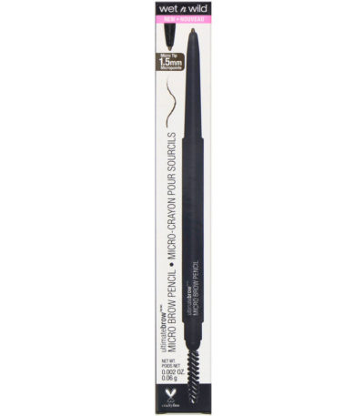 قلم تحديد الحواجب الصغير Ultimate Brow،  بني داكن 649A ، 0.002 أونصة (0.06 جم) Wet n Wild من متجر روزا في فلسطين