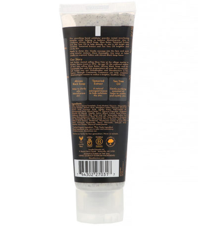 African Black Soap، غسول وصنفرة تنقية الوجه، 4 أونصة (113 جم) شيا مويستر من متجر روزا في فلسطين