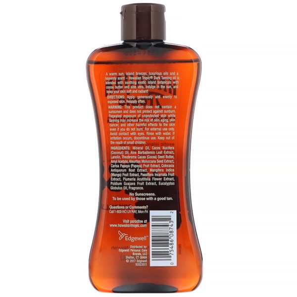 زيت التسمير الغامق، الأصلي، 8 أونصة سائلة (236 مل) Hawaiian Tropic من متجر روزا في فلسطين