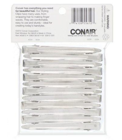 احتفظي بالمشابك المتنوعة في مكانها، 12 مشبك تصفيف Conair من متجر روزا في فلسطين