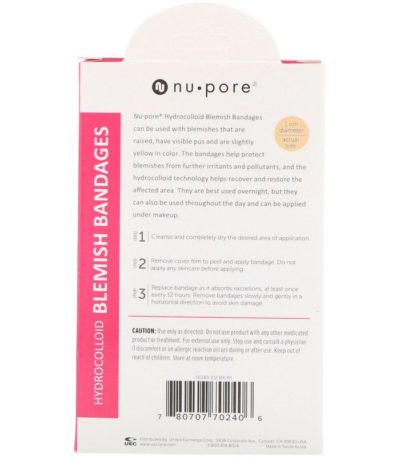 Hydrocolloid Blemish Bandages for Raised