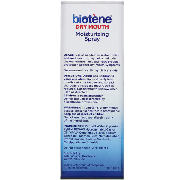 Dry Mouth Moisturizing Spray