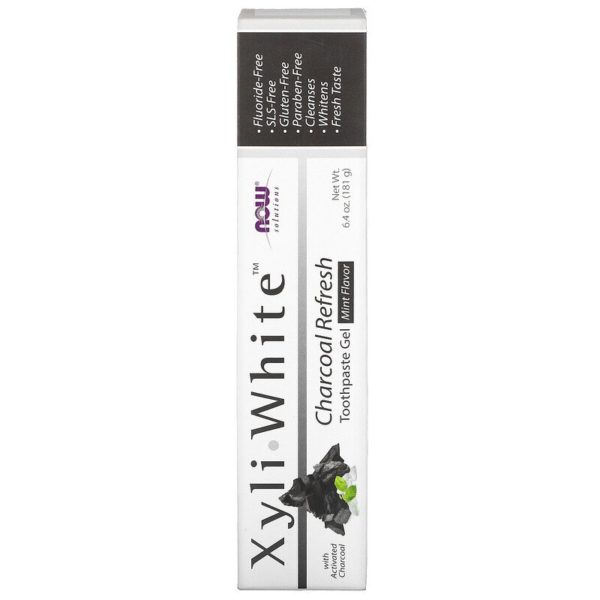 Solutions ،XyliWhite، جل أسنان، بالفحم المنعش، النعناع، 6.4 أونصة (181 جم) ناو فودز من متجر روزا في فلسطين