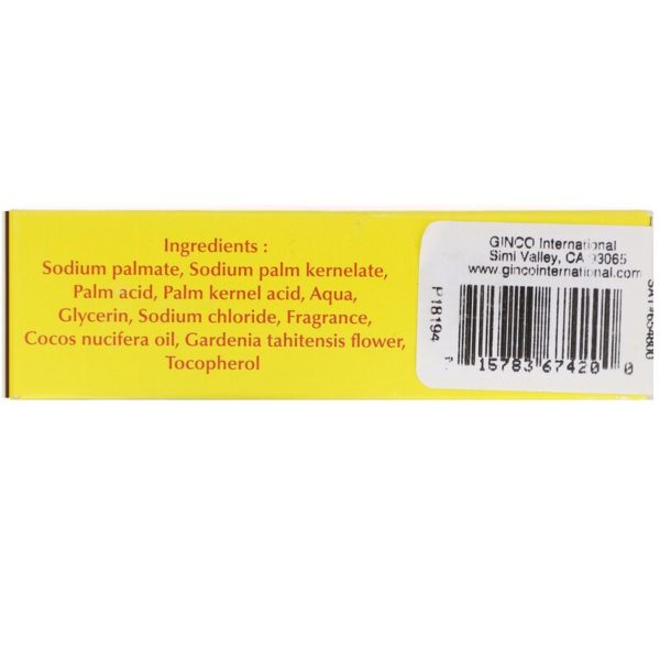 French-Milled Soap Enriched with Monoi