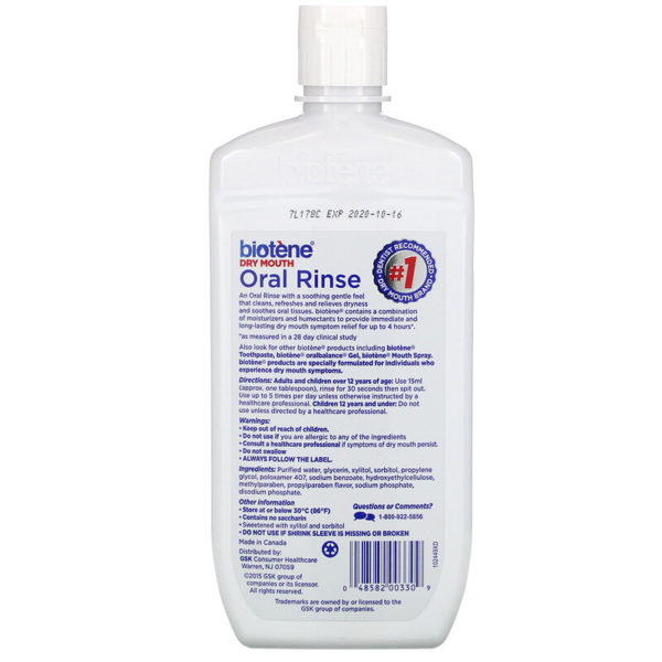 Dry Mouth Oral Rinse