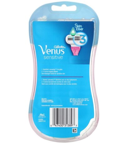 3 شفرات حلاقة SkinElixir من Venus للبشرة الحساسة Gillette من متجر روزا في فلسطين