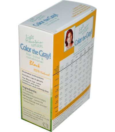 صبغة Color the Gray! منتج طبيعي لتنعيم وصبغ الشعر،7 أونصات (198 جم) لايت ماونتن من متجر روزا في فلسطين