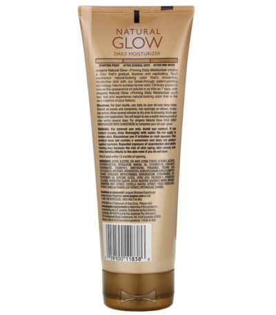 Natural Glow، مرطب يومي قوي، من اللون المتوسط إلى اللون البرونزي، 7.5 أواقٍ سائلة (221 مل) Jergens من متجر روزا في فلسطين