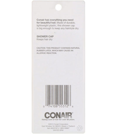 غطاء الشعر للاستحمام، كبير، 1 غطاء الشعر للاستحمام كبير Conair من متجر روزا في فلسطين