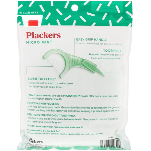 Micro Mint، خيط أسنان طبي، بالنعناع، عدد 90 Plackers من متجر روزا في فلسطين