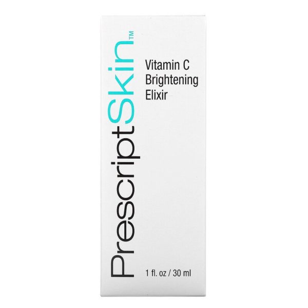 إكسير التفتيح بفيتامين جـ، مصل زيت جاف معزز لتفتيح البشرة، 1 أونصة سائلة (30 مل) PrescriptSkin من متجر روزا في فلسطين