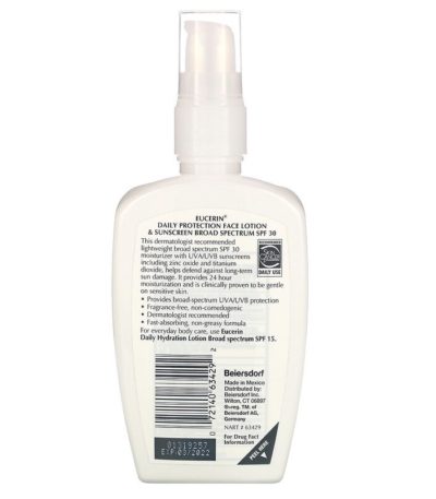 غسول الوجه المرطب للحماية اليومية، واقي من الشمس SPF 30، خالي من العطور، 4 أونصات سائلة (118 مل) أوسيرين من متجر روزا في فلسطين
