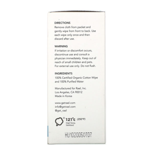 Organic Cotton Feminine Wipes