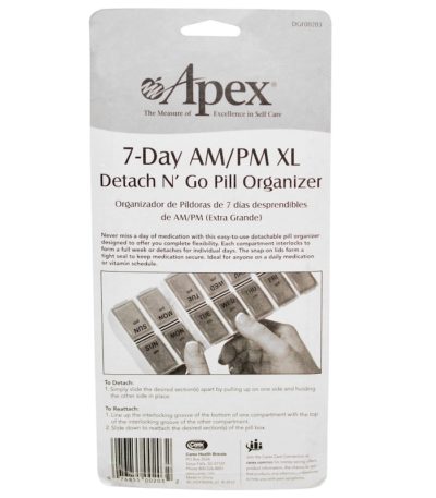 7Day AM/PM XL، به 1 منظم أقراص أبيكس من متجر روزا في فلسطين