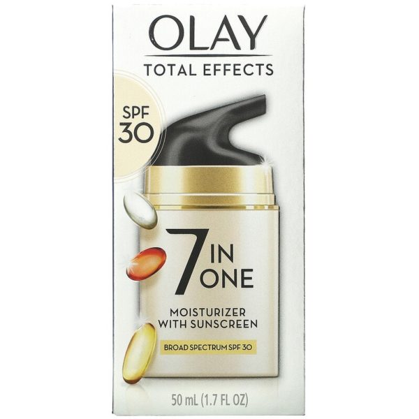 مرطب لمكافحة آثار الشيخوخة 7 في 1،Total Effects، واقي شمسي مع عامل حماية من الشمس درجة 30، 1.7 أونصة (50 جم) Olay من متجر روزا في فلسطين