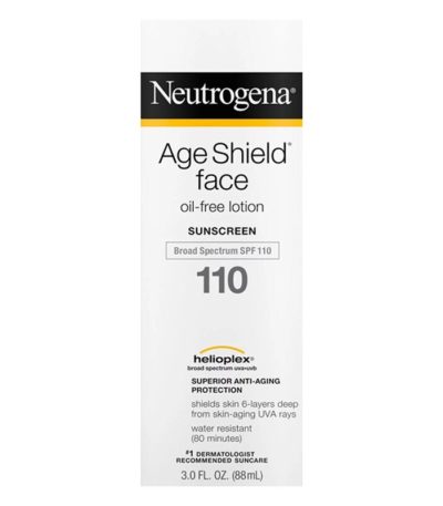 Age Shield Face، واقي شمس خالي من الزيت، معامل حماية بدرجة 110، 3 أوقية (88 مل) نوتروجينا من متجر روزا في فلسطين