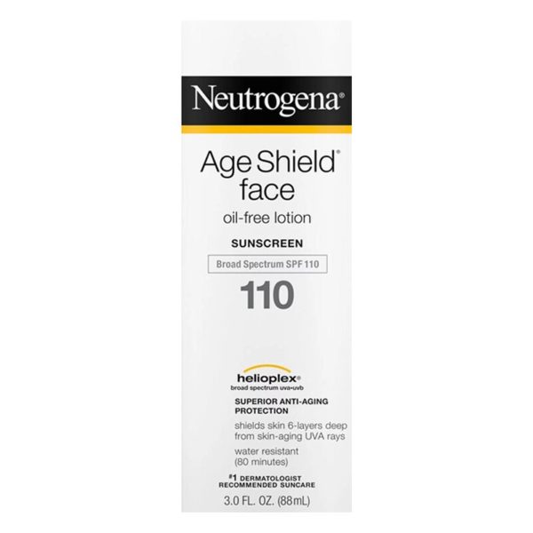 Age Shield Face، واقي شمس خالي من الزيت، معامل حماية بدرجة 110، 3 أوقية (88 مل) نوتروجينا من متجر روزا في فلسطين