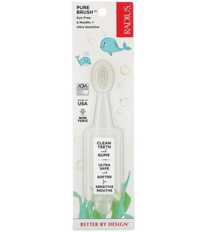 Pure Brush، للأطفال بعمر 6 أشهر فما فوق، للأسنان شديدة الحساسية، فرشاة أسنان واحدة راديوس من متجر روزا في فلسطين