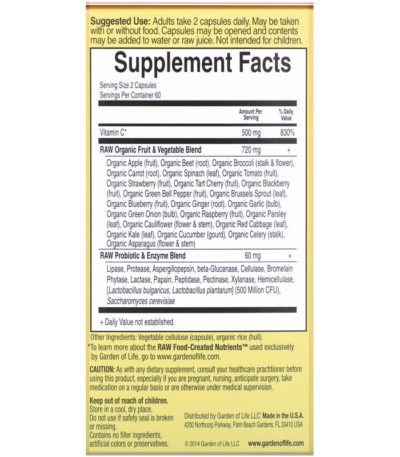 Vitamin Code، RAW Vitamin C، 500 ملجم، كبسولة نباتية  من متجر روزا في فلسطين