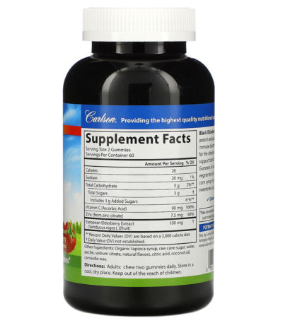 Black Elderberry Gummies + Vitamin C & Zinc
