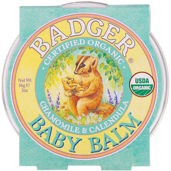 عضوي، بلسم الجلد للأطفال، البابونج والآذريون بادجر كومباني من متجر روزا في فلسطين