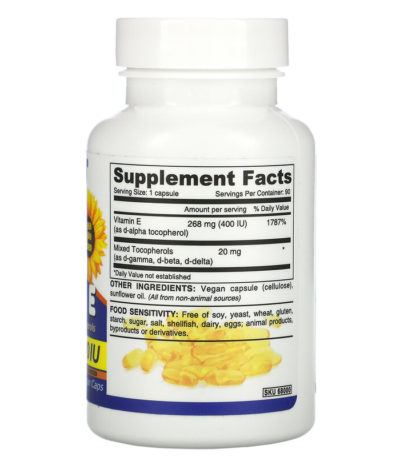 Vegan Vitamin E with Mixed Tocopherols