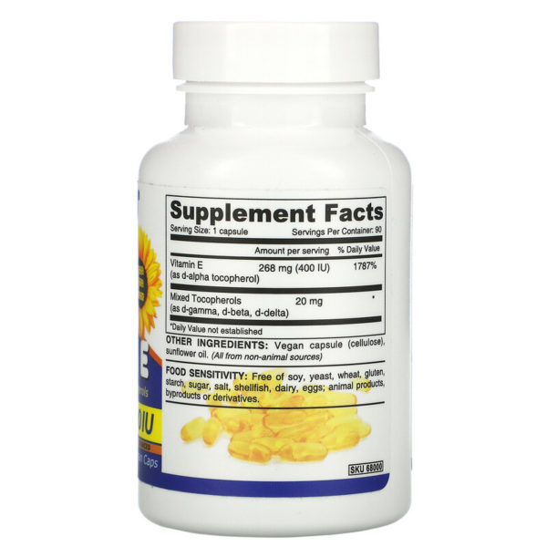 Vegan Vitamin E with Mixed Tocopherols