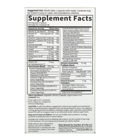 RAW Enzymes، للرجال، 90 كبسولة نباتية  من متجر روزا في فلسطين